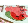 Kit de Cozinha Bordado Patchwork - Porquinha Arte & Tear - 2