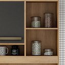 Ver imagem 6 de Armário Compac Valdemóveis Ametista 5P1Gav Cinamomo/Grafite