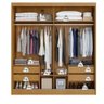 Guarda Roupa Casal 2 Portas C/01 Espelho Viena Bianchi Móveis Nature/off - 5