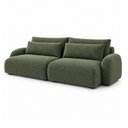 Ver imagem 2 de Sofá Cama Modular Orgânico Retrátil 4 Lugares 230cm com Base em Madeira Maciça Oxford