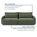 Ver imagem 7 de Sofá Cama Modular Orgânico Retrátil 4 Lugares 230cm com Base em Madeira Maciça Oxford