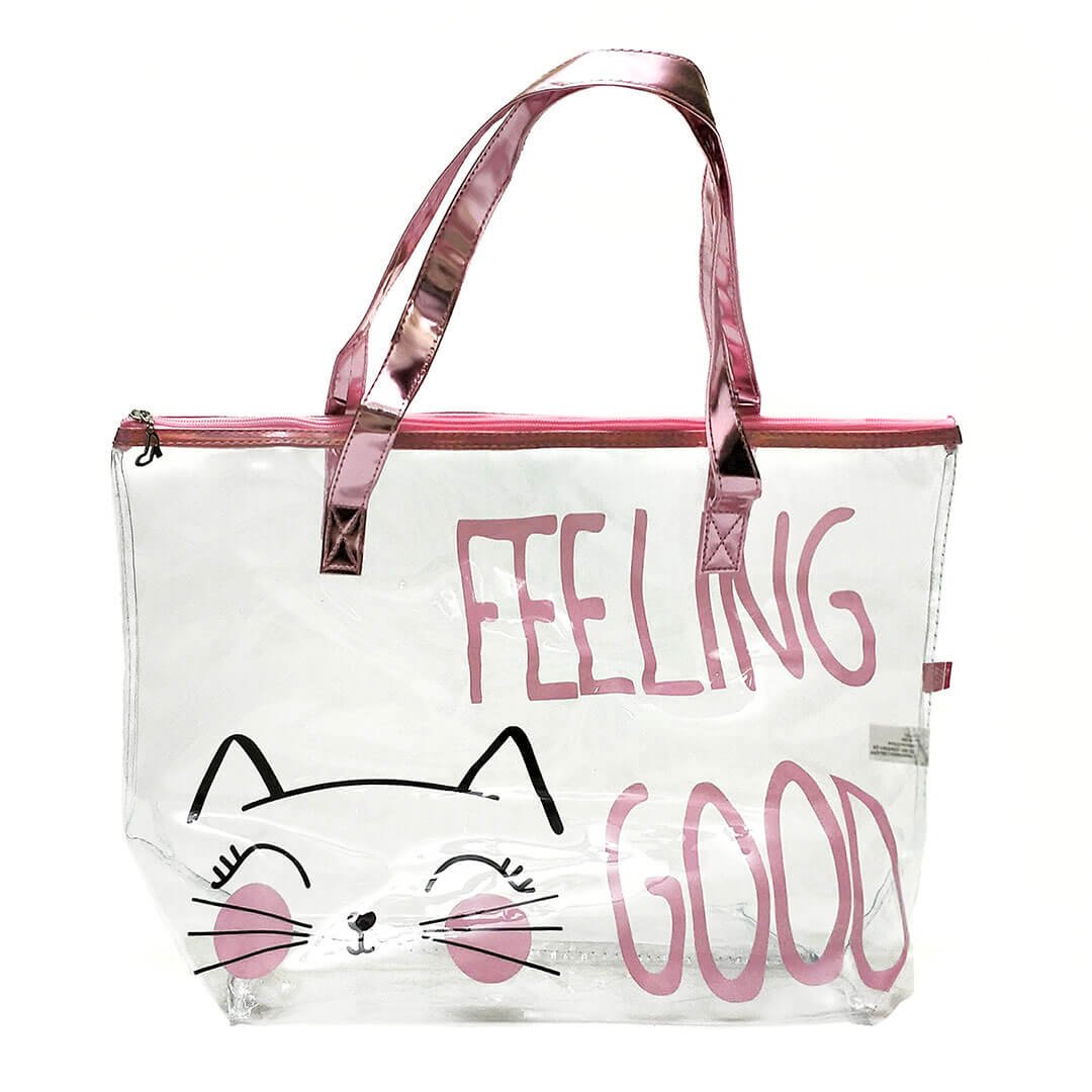 Sacola Transparente Feeling Good QUALIS