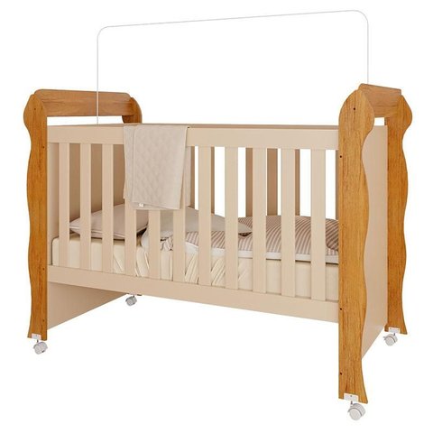 Berço Americano Mirelle Off White Bétula– Carolina Baby