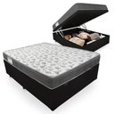 Ver imagem 1 de Cama Box com Baú Casal + Colchão de Espuma D33 Ortobom Iso 100 65x138x188 Preto