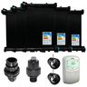 Kit Aquecimento Solar Piscina 20Placas 5Mt ROSCA+Valvs+Cdt - 1