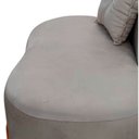 Ver mais imagens de Namoradeira Sofá Feijão Luna 100cm Orgânica Bouclé Cinza Claro