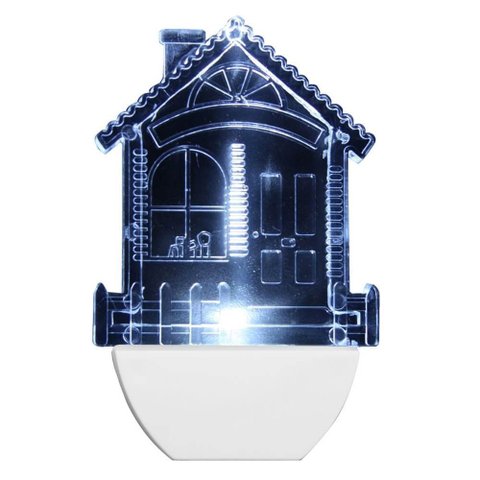 Abajour Luz Noturna Led Casa 220 Volts Branco - 8780 - Brasfort Abajour Luz Noturna Led Casa 220v Bc