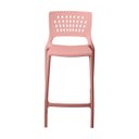 Ver imagem 3 de Banqueta Alta para Bancada e Cozinha Rosa Pastel Empilhável Marte em Polipropileno Acrilys