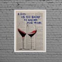 Ver imagem 1 de Quadro Life Is Short To Drink Bad Wine 45x34cm:Madeira branca