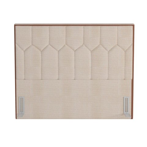 Cabeceira Casal 140cm Órion P02 Linho Bege Cru - Mpozenato