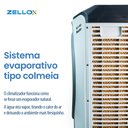Ver imagem 6 de Climatizador Portátil de Ar Frio 4 em 1 Zellox Zlx-100 Master 110v