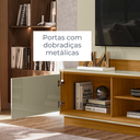 Ver imagem 6 de Rack Home Theater Siena 2 Portas com Kit Pés - Cumaru/opala Madetec