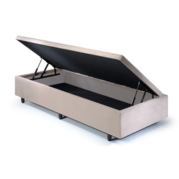 Cama Box Baú Solteirinho 78x188x42cm Suede com Pistão a Gás - 3