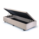 Ver imagem 3 de Cama Box Baú Solteirinho 78x188x42cm Suede com Pistão a Gás