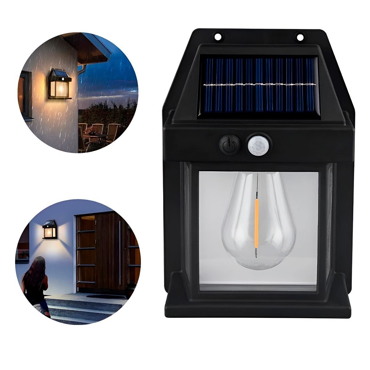 Luminária Estilo Arandela Iluminação Externa Led Solar - 4