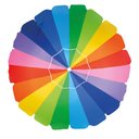 Ver imagem 1 de Guarda-Sol 2,20M de Poliéster Rainbow Alumínio