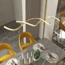Ver imagem 7 de Lustre Pendente Luminaria Luxo DNA 36W Espiral Molecular Iluminaçao Sala Cozinha Quarto Mesa Jantar