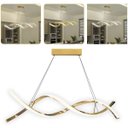 Ver imagem 1 de Lustre Pendente Luminaria Luxo DNA 36W Espiral Molecular Iluminaçao Sala Cozinha Quarto Mesa Jantar