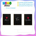 Ver imagem 3 de Kit 03 Placas Mdf Amor Fé Gratidão Decoração Tam 28,7x22 Ar5