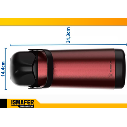Garrafa térmica Termolar Lúmina 1L Pressão Inox - 5