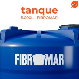 Tanque 5.000 Litros Azul Polietileno Fibromar - 2