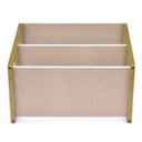 Ver imagem 7 de Sapateira de Chão Porta Industrial Cristal Branco Dourado