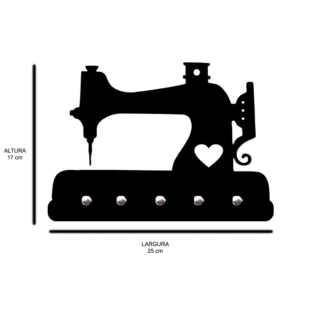 Porta Chaves de Parede 6mm Galo e Galinha Decorativo em MDF:PRETO - 2