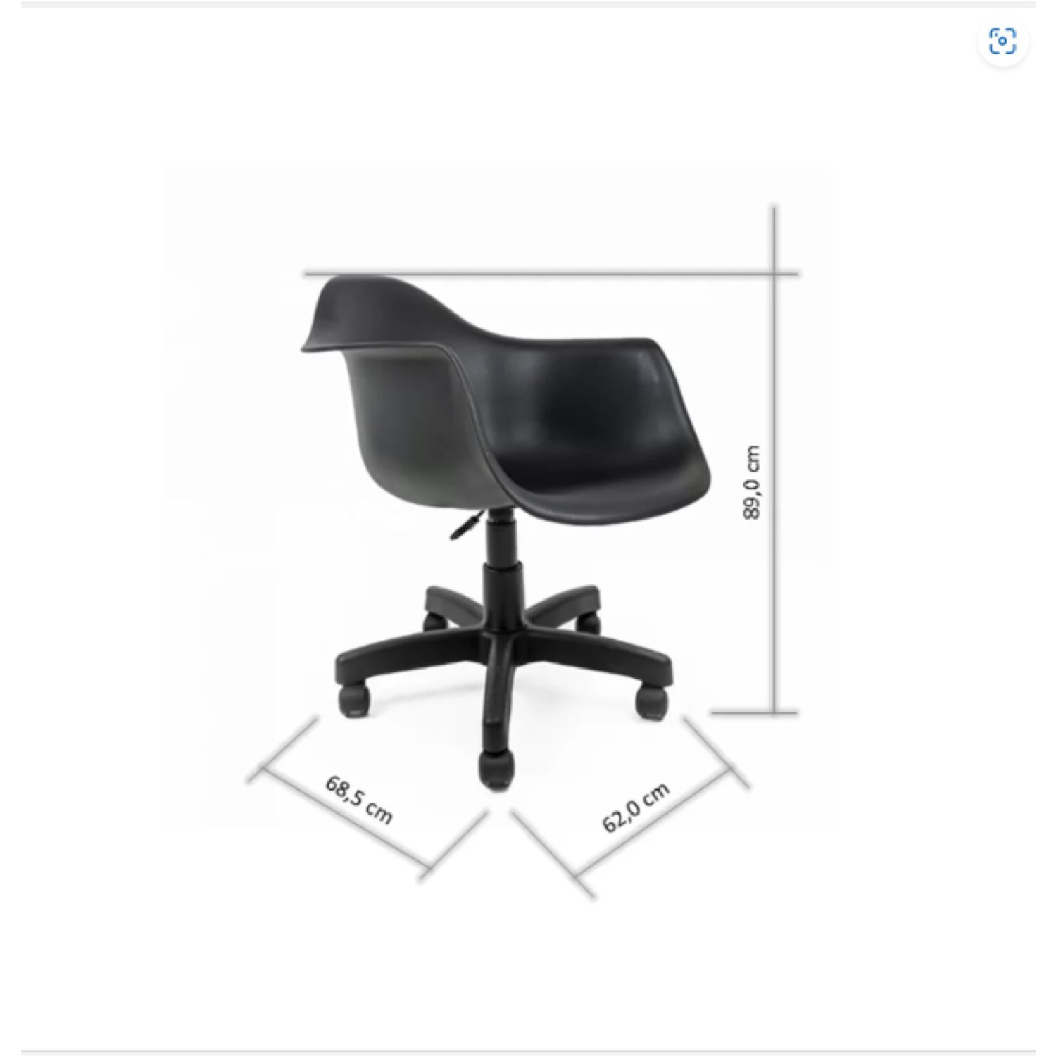 Cadeira para Escritório Arm Base Colorida DSW-M Office Colors - 3