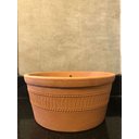 Ver imagem 5 de Vaso Cerâmica Artesanal Barro Grande Pendurar Planta 26x13cm Marrom-claro Cerâmico