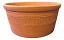 Ver imagem 1 de Vaso Cerâmica Artesanal Barro Grande Pendurar Planta 26x13cm Marrom-claro Cerâmico