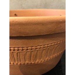 Vaso Cerâmica Artesanal Barro Grande Pendurar Planta 26x13cm Marrom-claro Cerâmico - 6