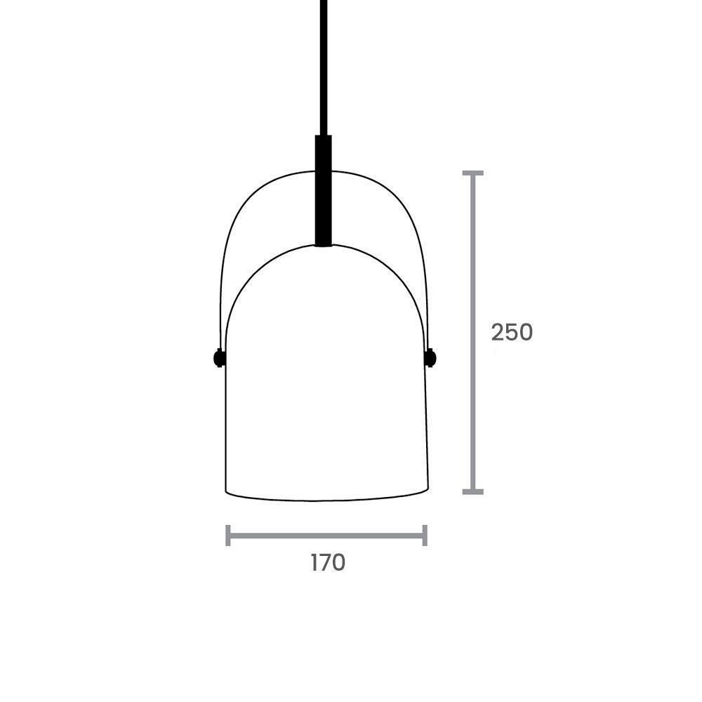 Lustre Pendente Taschibra Bell E27 Bivolt Preto / Cobre 02110278-35 - 4