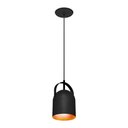 Ver imagem 3 de Lustre Pendente Taschibra Bell E27 Bivolt Preto / Cobre 02110278-35