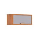 Ver imagem 1 de Armário de Geladeira P/ Cozinha Celeste C/ 1 Porta Basculante 80cm Cinamomo/platina - Mgm