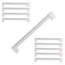 Ver imagem 1 de Kit 10 Puxador 224mm Alumínio Móveis Gaveta Armário Cozinha