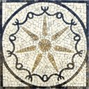 Ver imagem 1 de Piso em Mosaico Romano Estrela e Proteção em 7 Pontas Tamanho 60cm