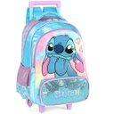 Ver imagem 1 de Mochila Escolar de Rodinhas Infantil Stitch Peluciada Disney Azul
