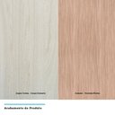Ver imagem 6 de Armário de Cozinha Completa 8 Peças com Tampo Legno Crema com Cumaru Lis Luciane Móveis