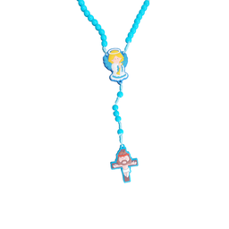 Terço Infantil Azul Anjo da Guarda e Jesus Caixinha - 2