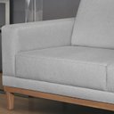 Ver imagem 5 de Sofa 2 Lugares 145 cm Crons Linho Cinza Vazzano