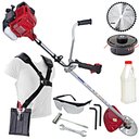 Ver imagem 1 de Roçadeira Profissional Nakashi L450K 45,4CC Com Motor Kawasaki Ideal Para Cortes Rápidos e