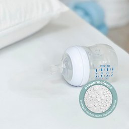 Protetor Impermeavel para Colchao Mini Berco - Branco - 6