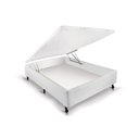 Ver imagem 1 de Cama Box Baú Viúva Courano White New (128x188x30) - Castor