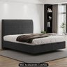 Cama King Flutuante Baú Cabeceira 195cm Fly S05 Linho Preto - Mpozenato - 3