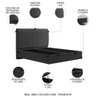 Cama King Flutuante Baú Cabeceira 195cm Fly S05 Linho Preto - Mpozenato - 6