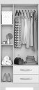 Ver imagem 5 de Guarda-Roupa 3 Portas NT 5000 Freijó com Off White - Notável