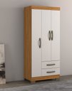 Ver imagem 2 de Guarda-Roupa 3 Portas NT 5000 Freijó com Off White - Notável
