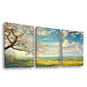 Ver imagem 4 de Quadro Decorativo Trio Paisagem Branca 3 Peças