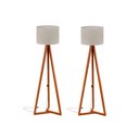 Ver imagem 1 de Abajur de Chão com Cúpula Nero Off White Nature 2 Unidades