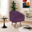 Ver imagem 1 de Poltrona Decorativa Jade Design Moderno Sala de Estar Quarto Escritório Confortável Luxo Pés Palito